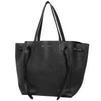 Celine Cabas Phantom Tote Bag Handbag Shoulder Leather Black